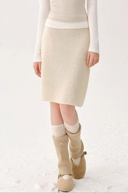 Retro Wool Knitted Cardigan Set-Up