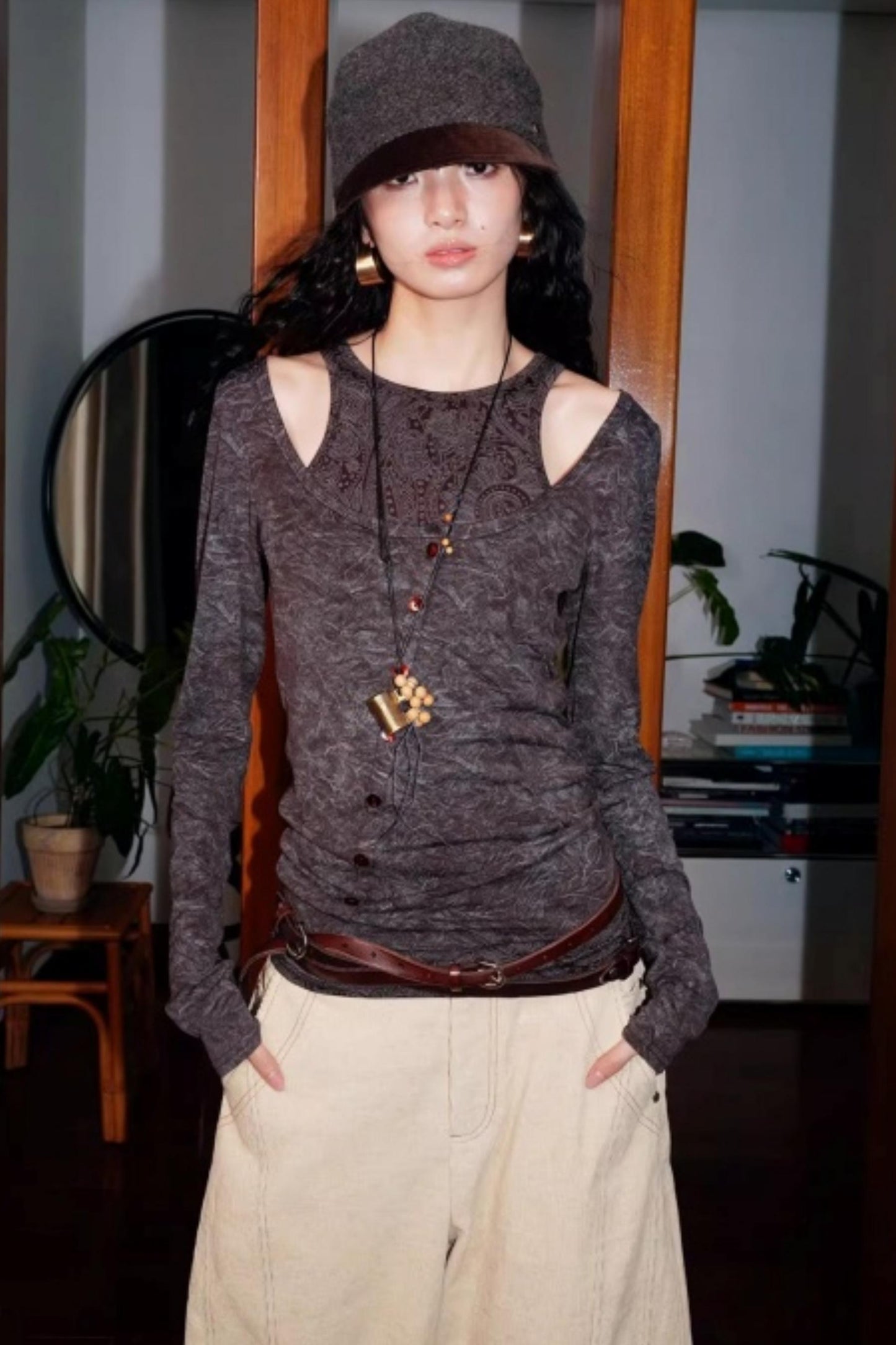 Vintage Acetate Knitted Top