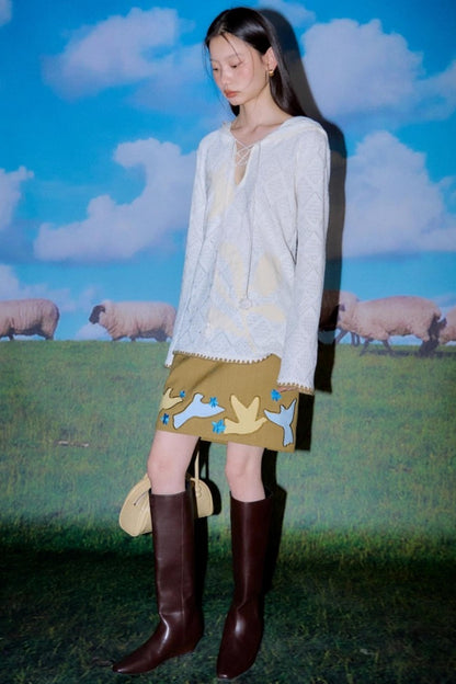 Wilderness Floral Knitted Long Sleeve T-shirt