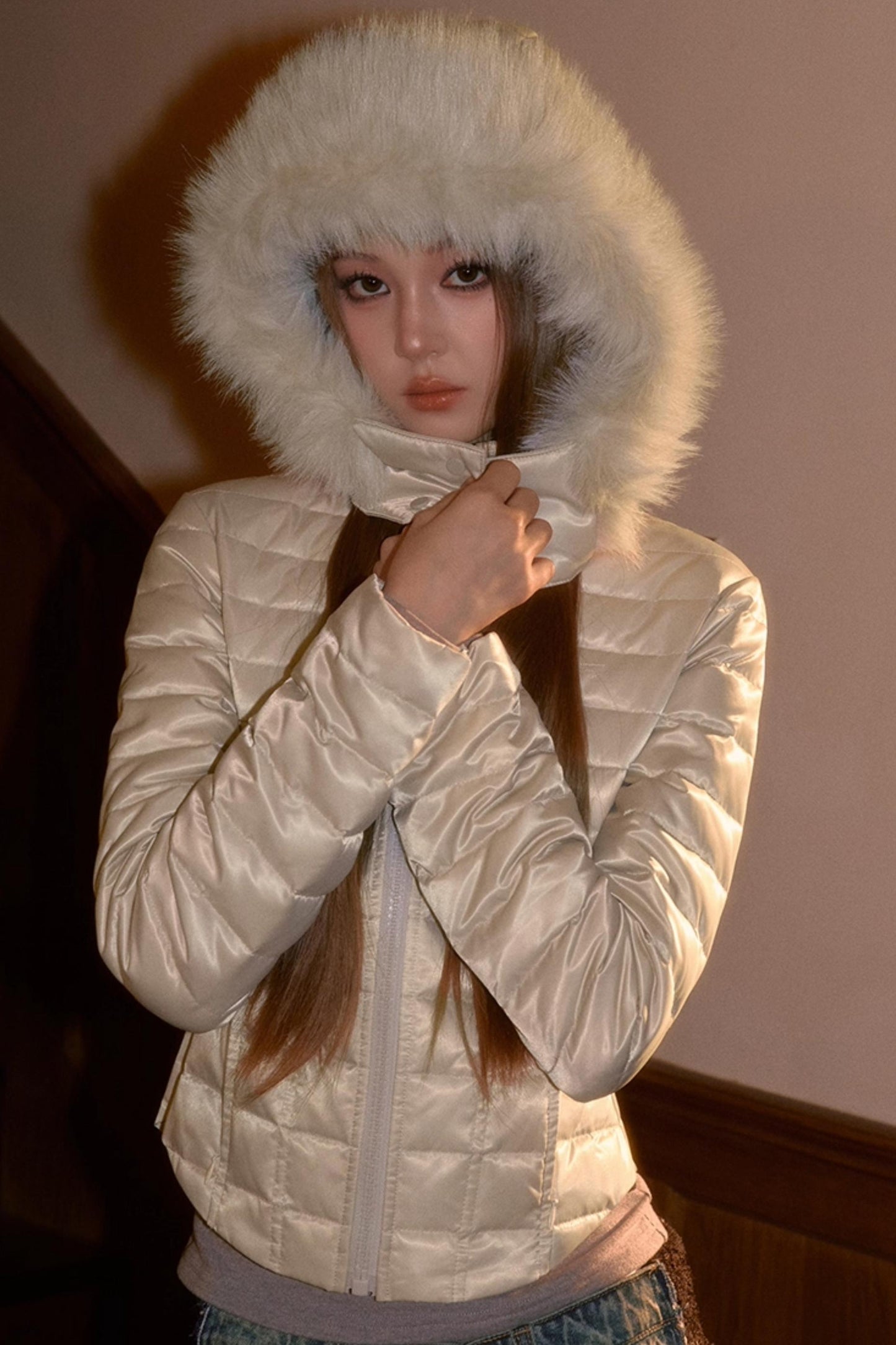 Winter Fur Collar Down Jacket