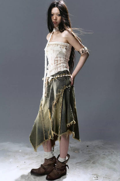 Sea Witch Denim Skirt