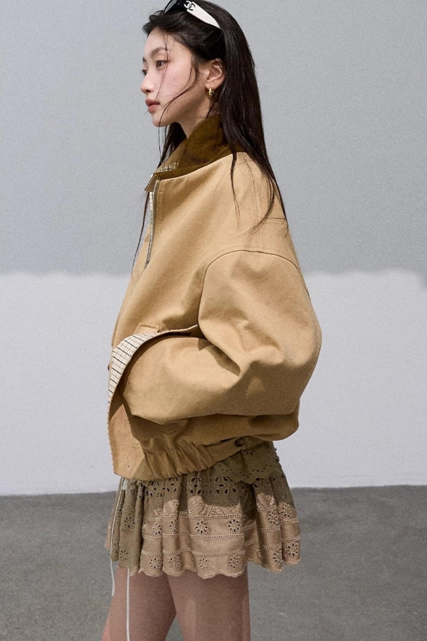 Lyocell Perforated Embroidered Puffy Cake Skirt