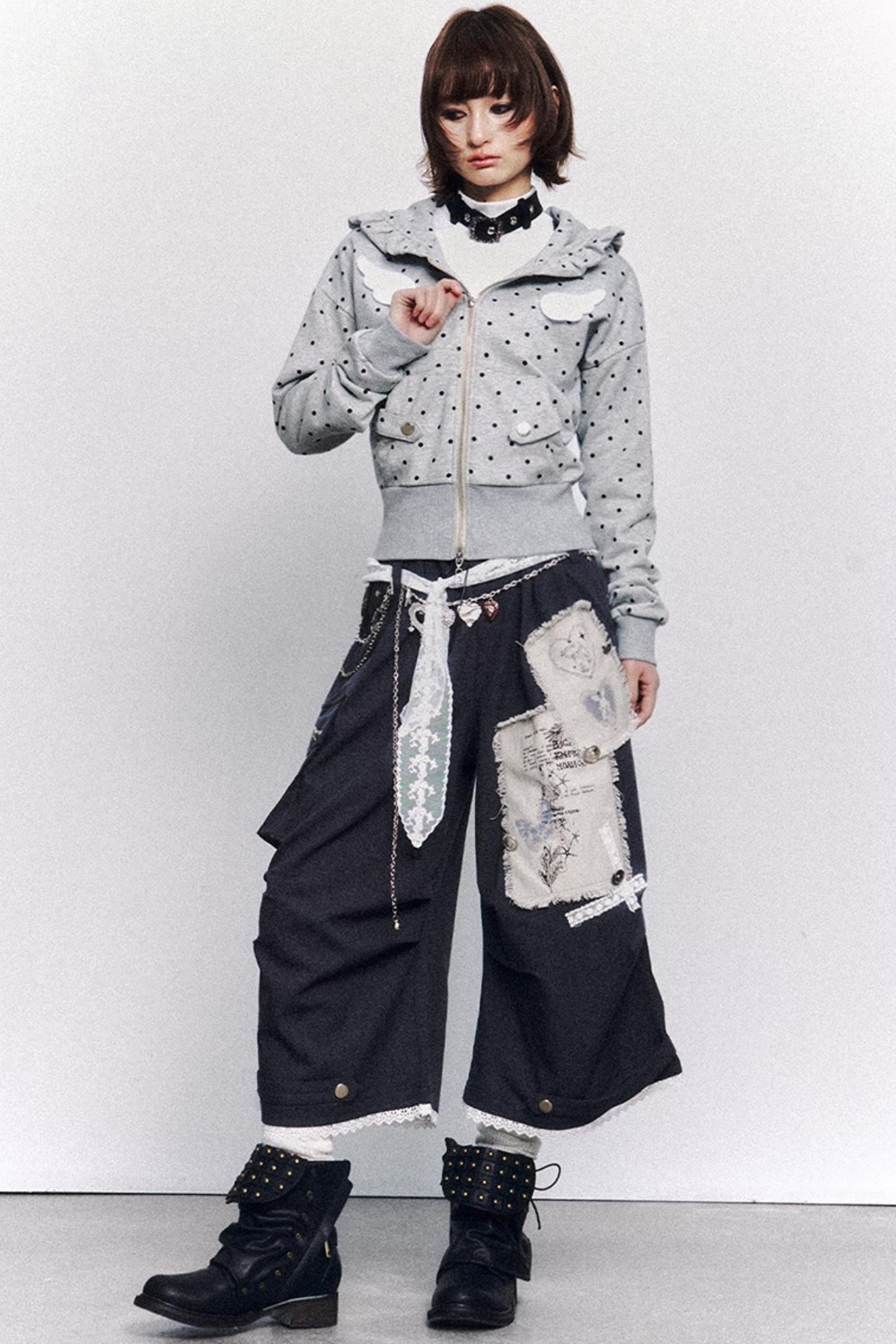 Vintage Lace Patchwork Pants