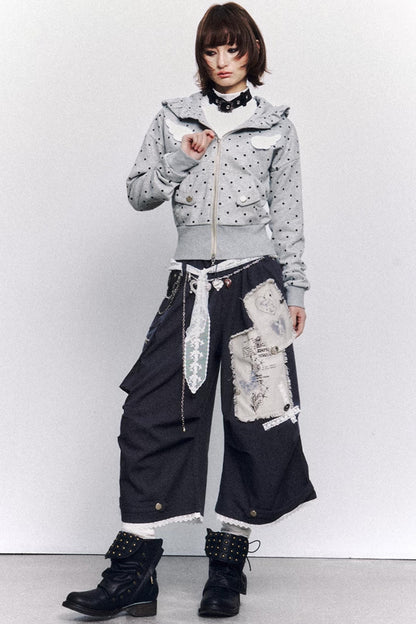 Vintage Lace Patchwork Pants