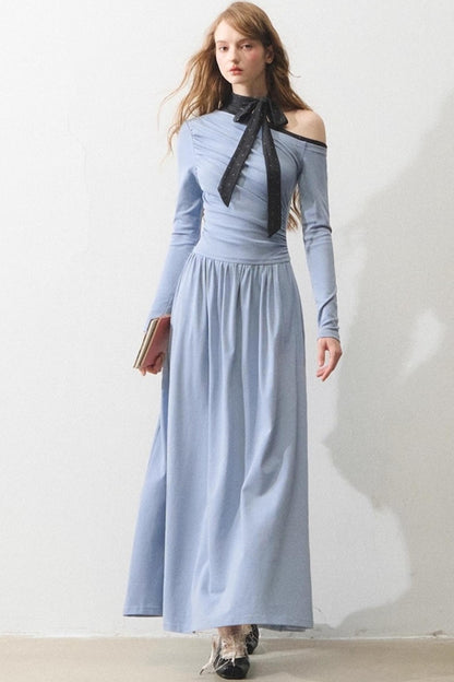 Romance Off-the-Shoulder Bow Dress