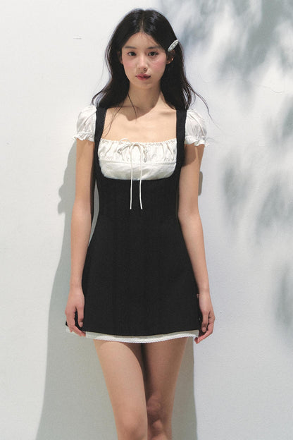 Eden Colorblock Square Neck Dress