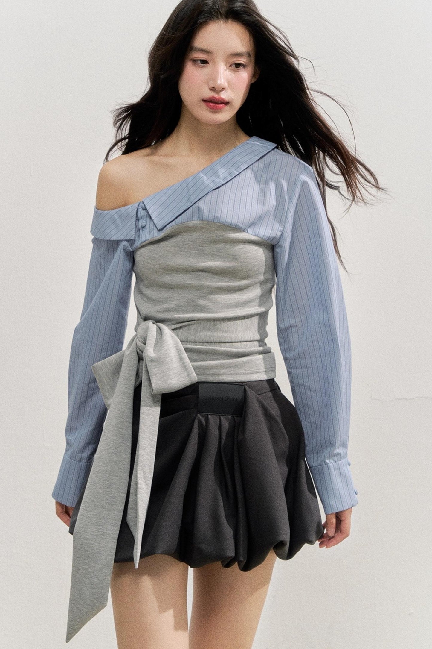 Gestreiftes Langarmshirt