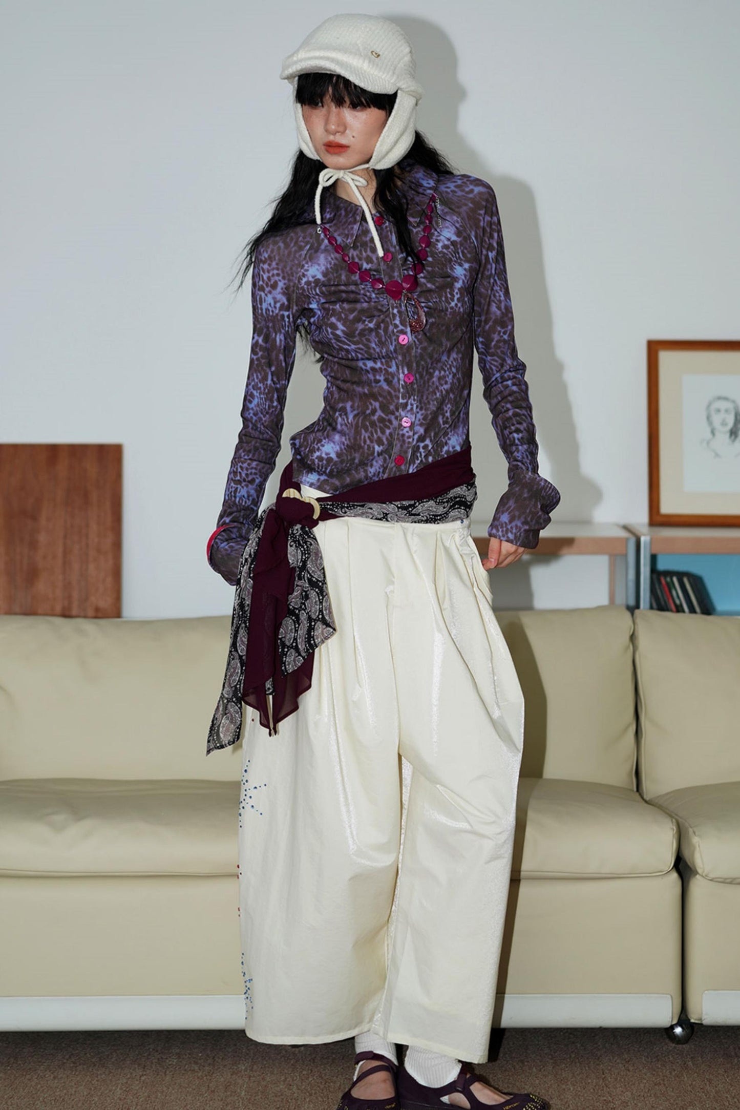 Autumn Leopard Knit Top