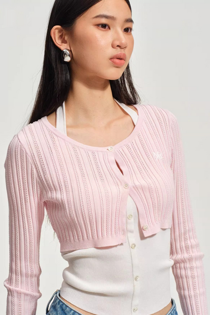 Tencel Linen Knit Cardigan