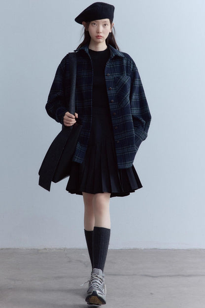 Elegant Asymmetrical Black Skirt