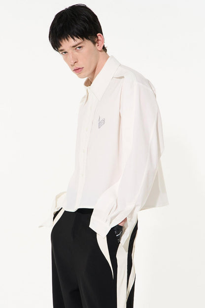 Two-Tone Oversized Long Sleeve Tee