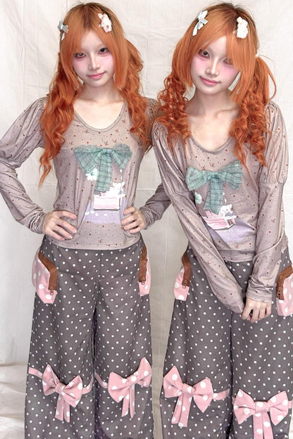 Bubble Long-Sleeved Top