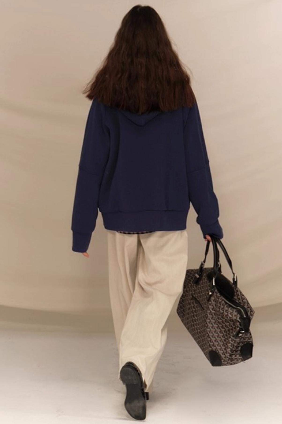 Layer Plaid Hooded Jacket