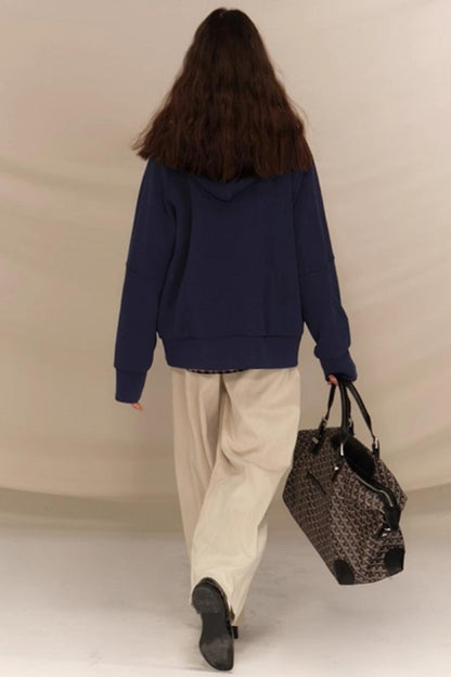 Layer Plaid Hooded Jacket