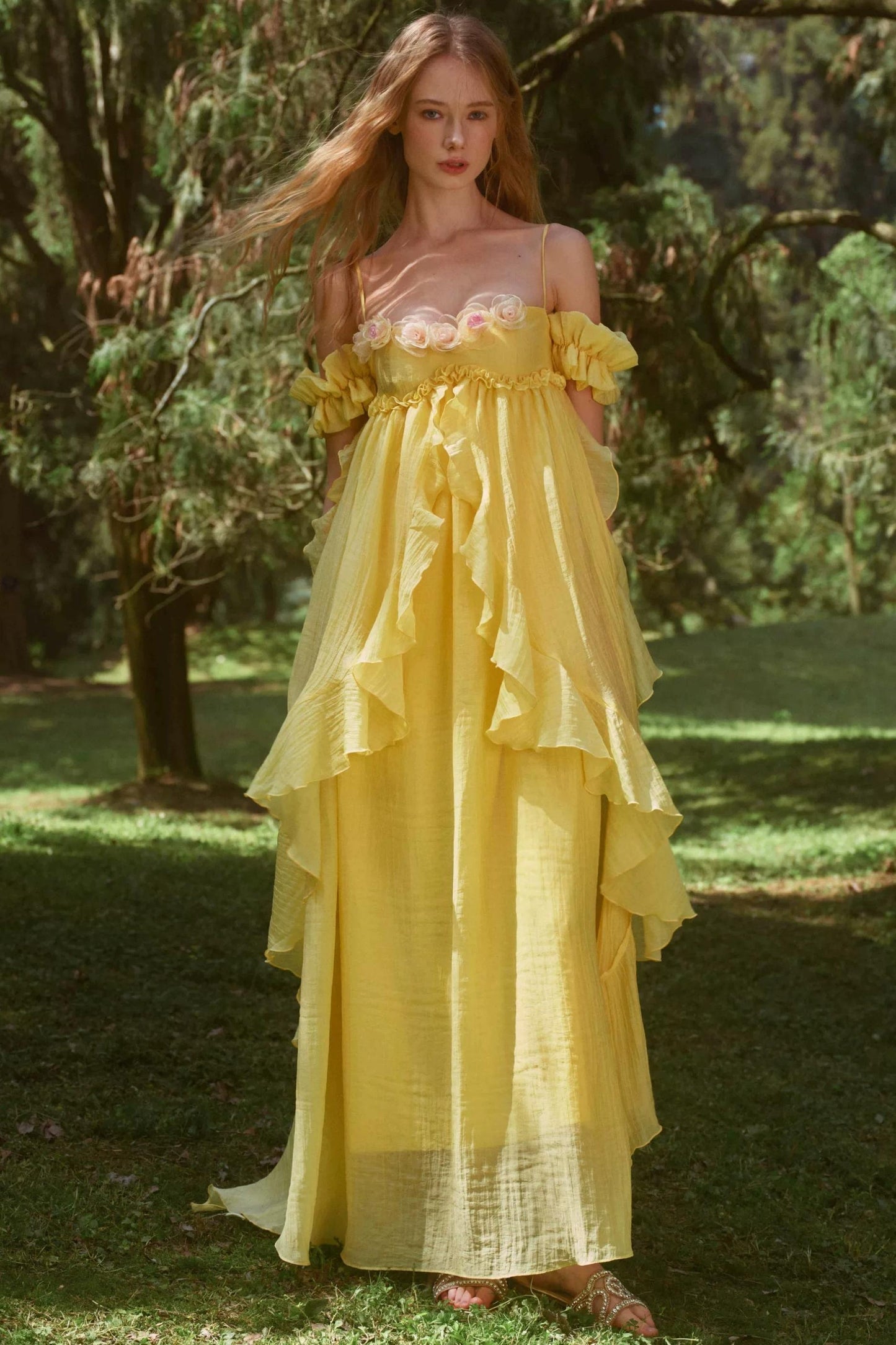Vintage Tencel Rose Dress