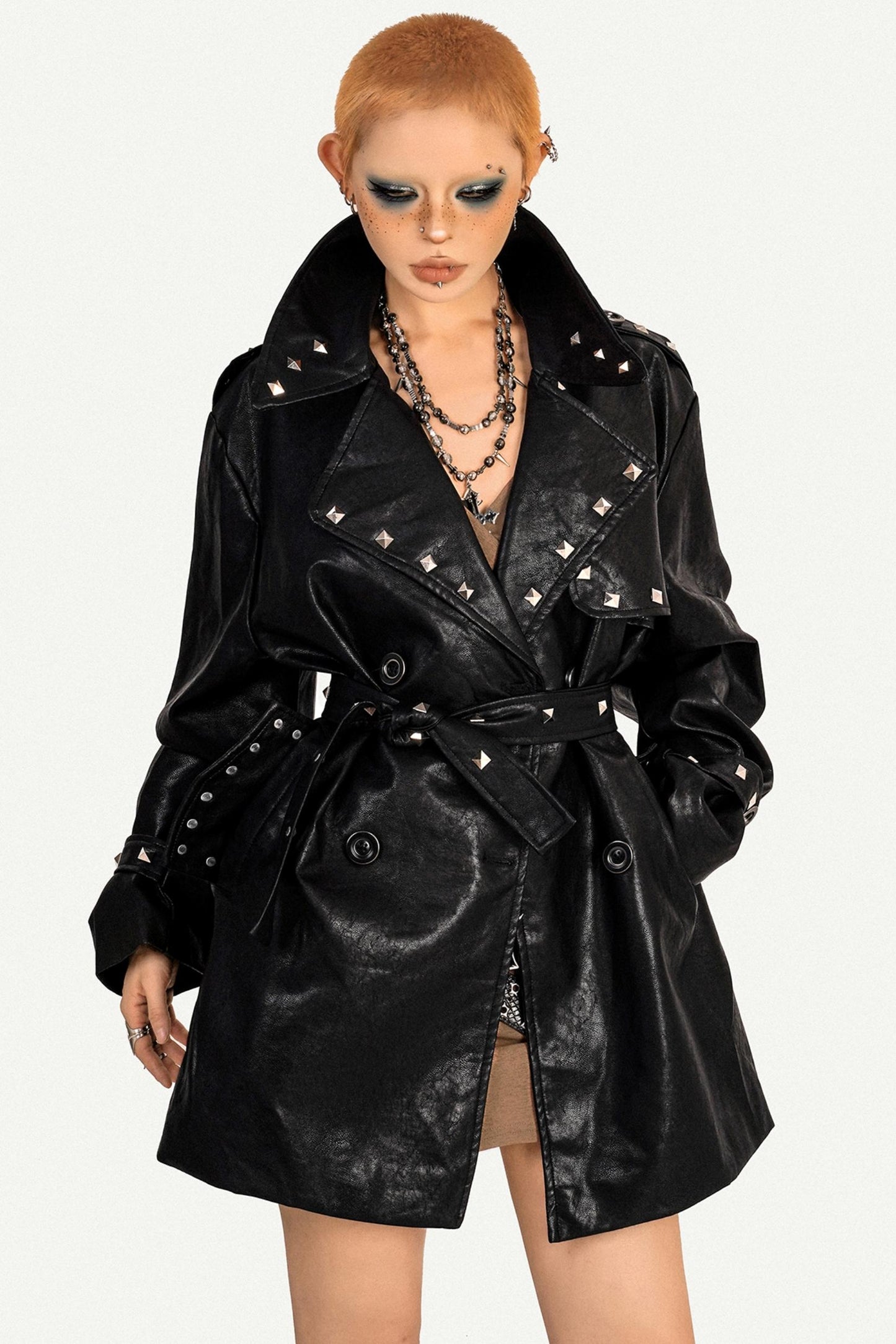 Spice Girl Studded Leather Jacket