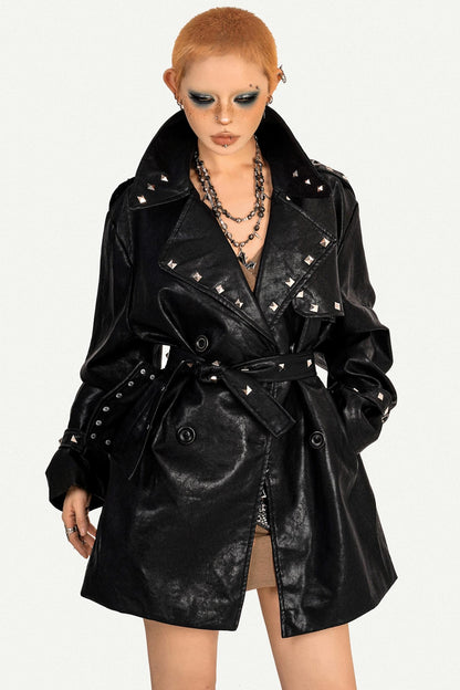 Spice Girl Studded Leather Jacket