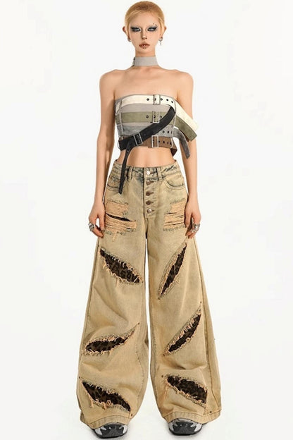 Cool Punk Bustier Top