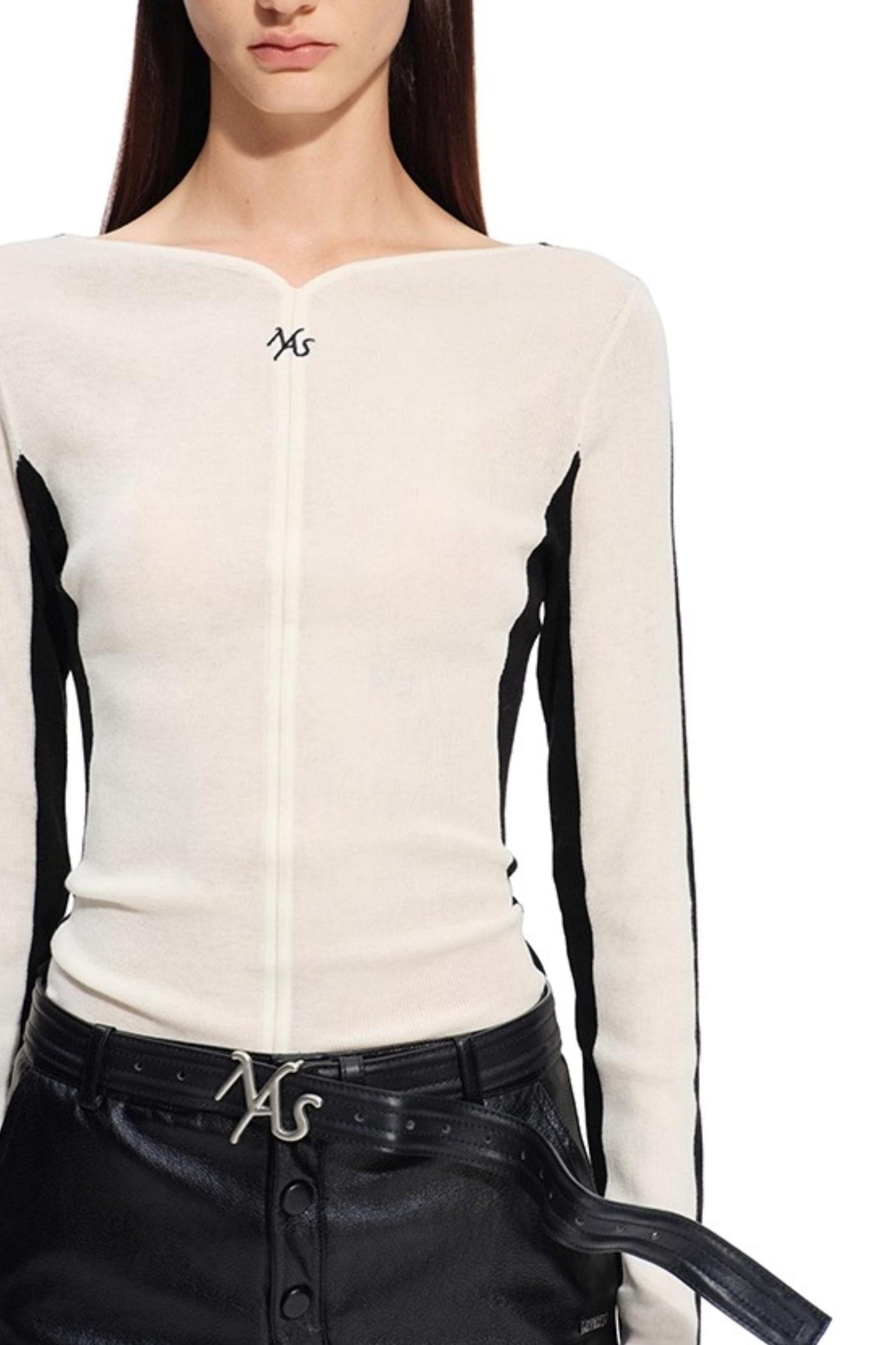 Cashmere V-Neck Contrast Cardigan