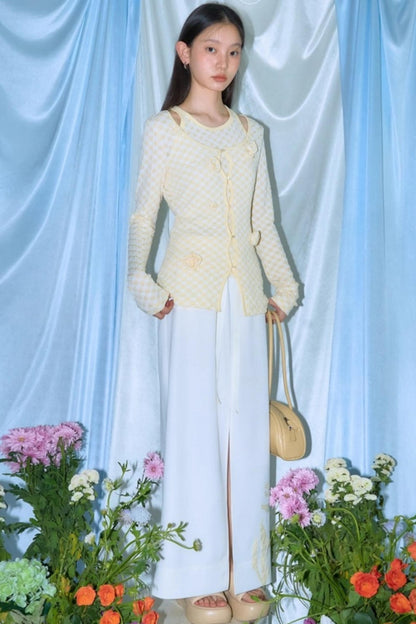 Magnolia Hand-Cranked Appliqué Skirt