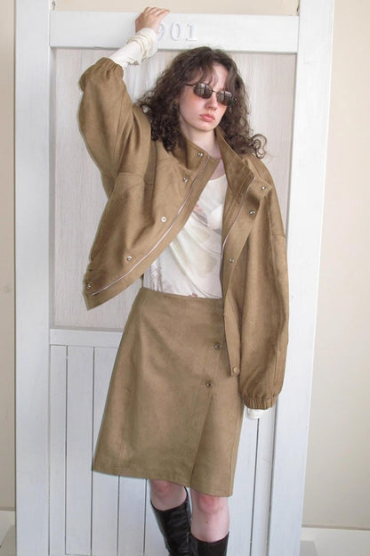 Suede Barcelona Jacket Set-Up