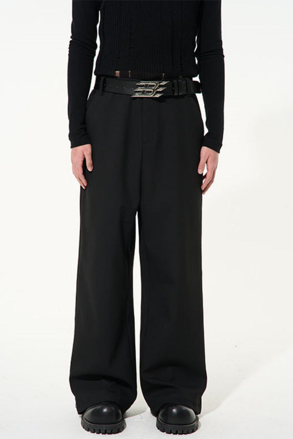 Wide-Leg Suit Pants