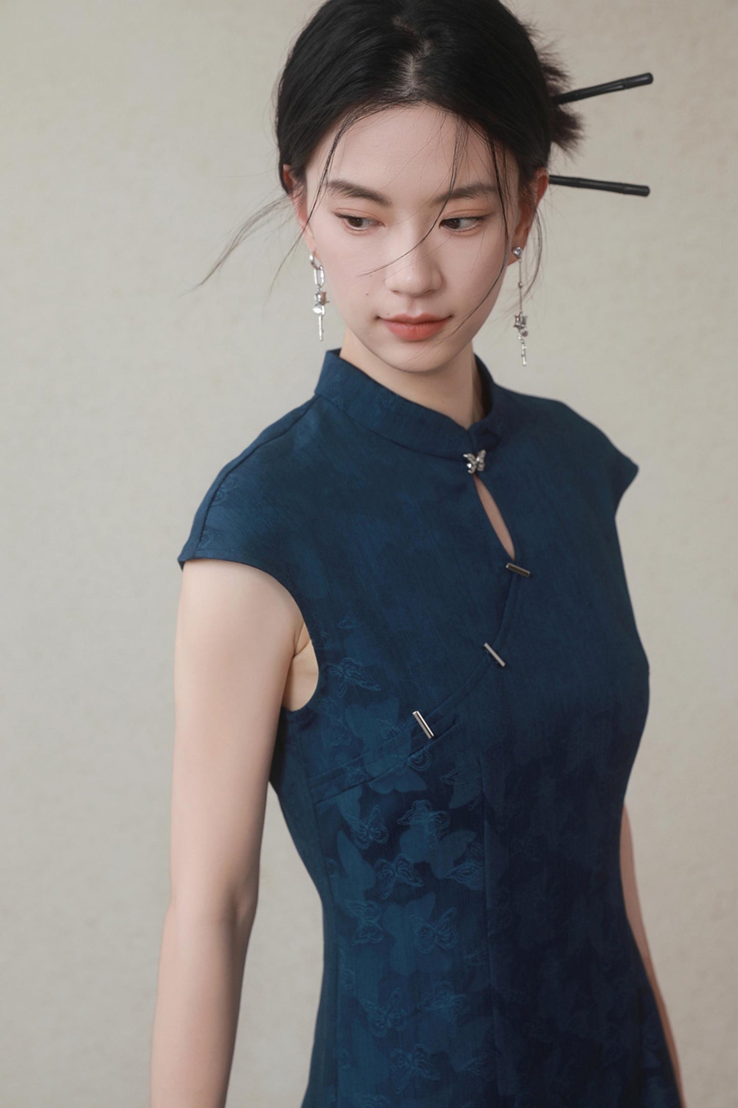 Summer Navy Denim Dress