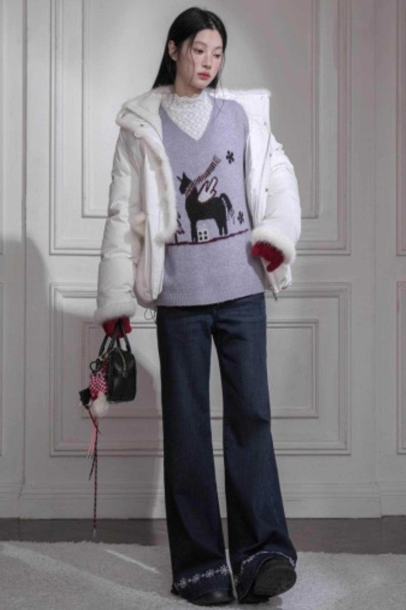 Soft Mist Purple Wool Sweater