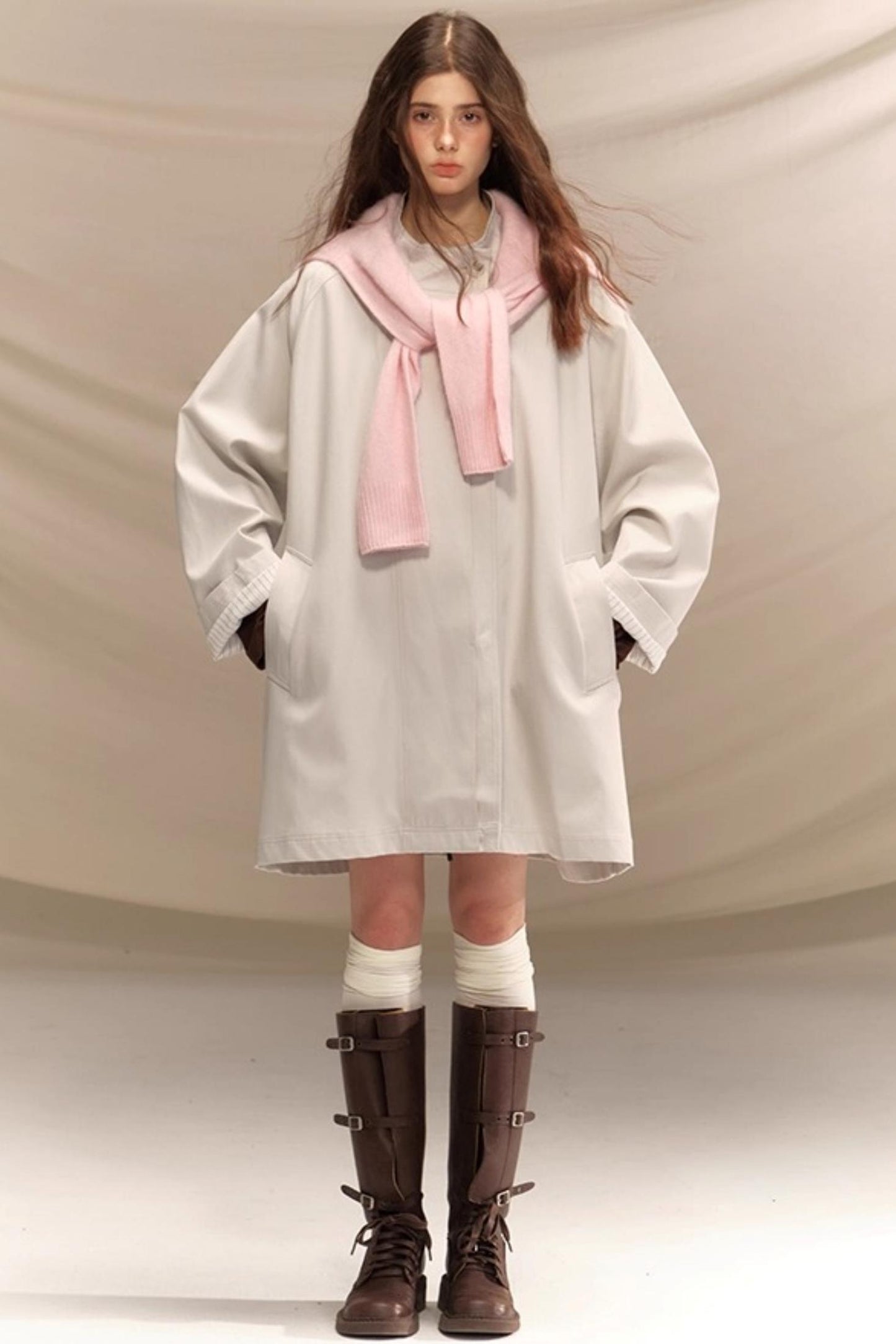 Amber Ginkgo Trench Coat