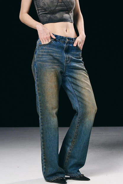 Distressed Denim Jeans