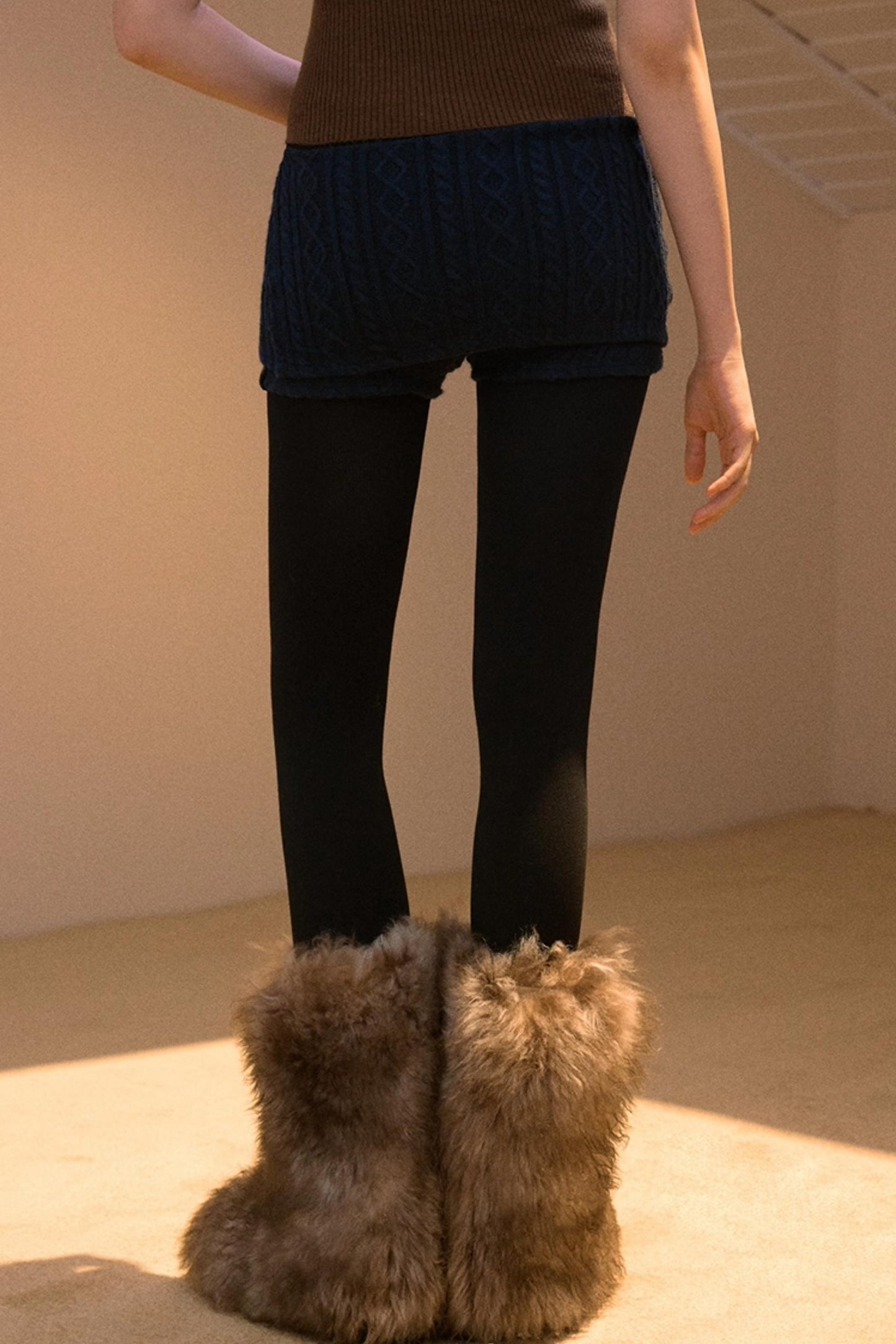 Knitted Shorts Leggings