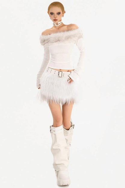 Romantic Gothic Plush Skirt