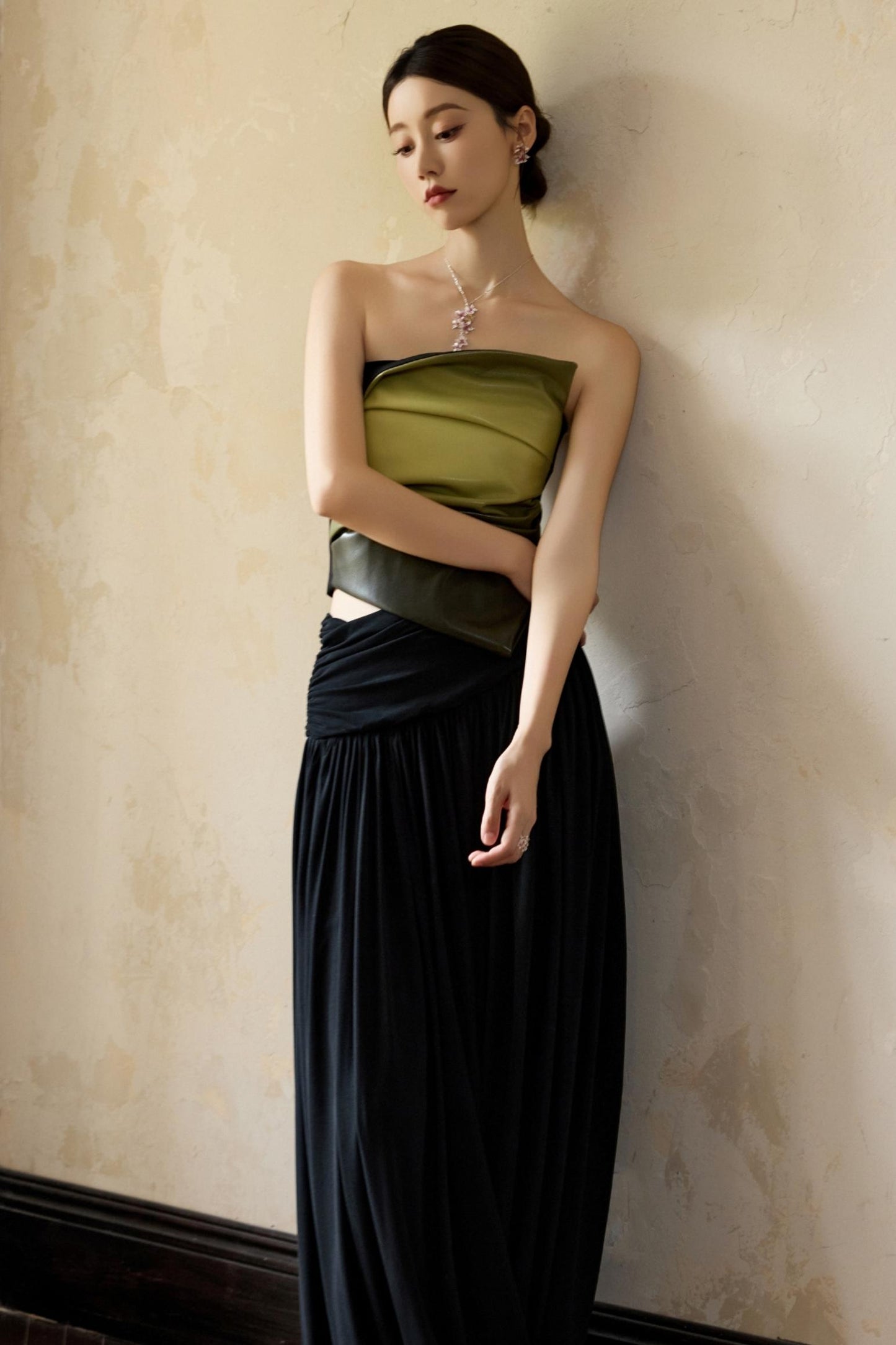 Moonlit Black Knit Skirt