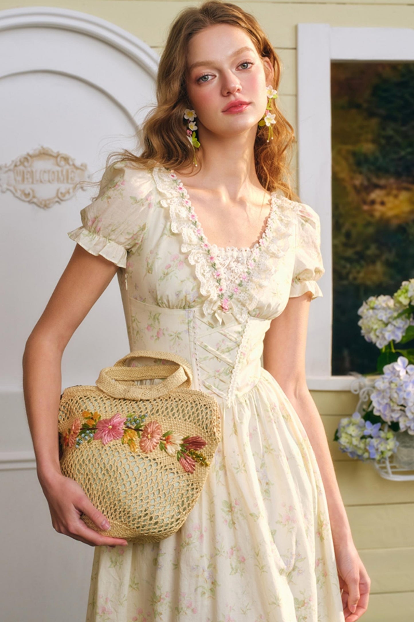 Summer Floral Lace Dress