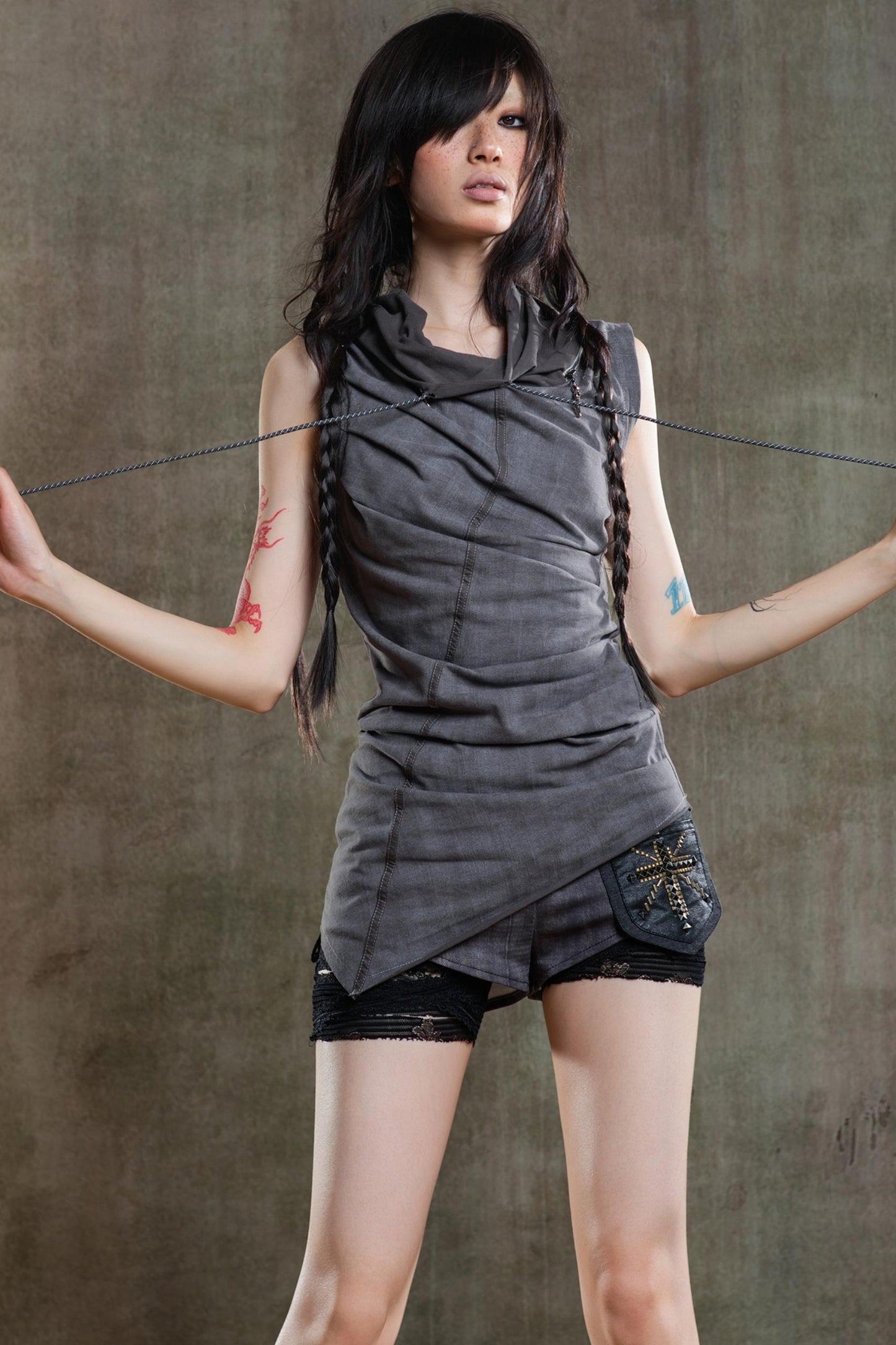 Punk Pleated Vest