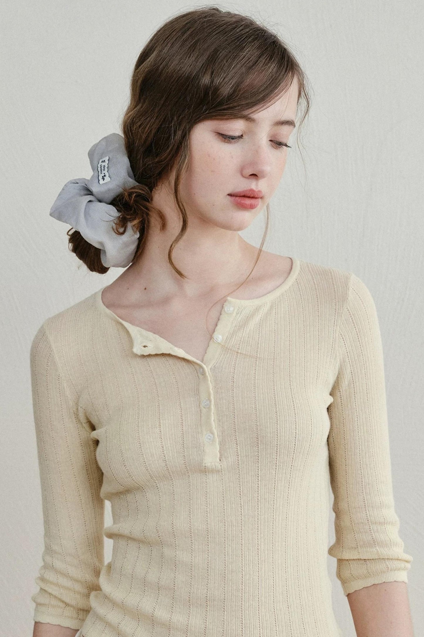 Cloud Puff Mesh Scrunchie