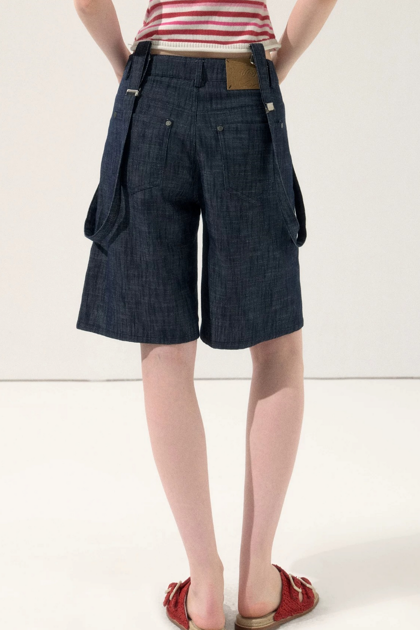 Sweet Denim Strap Shorts