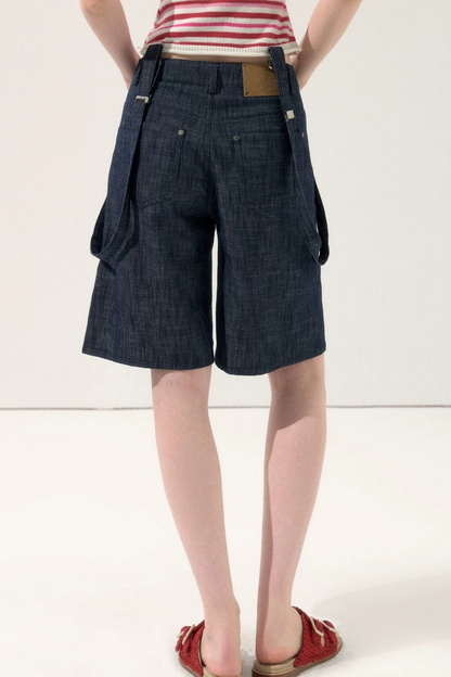 Sweet Denim Strap Shorts