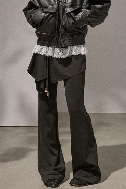 Flared Stitched Pants