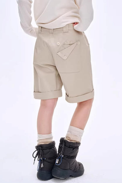 High-Gloss Two-Tone Slouch Socks