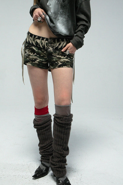 Low Waist Camo Hot Short Pants