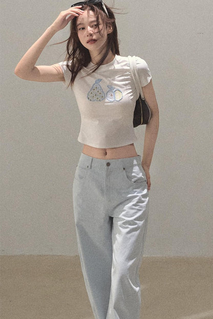 Rhinestone Halo Jeans