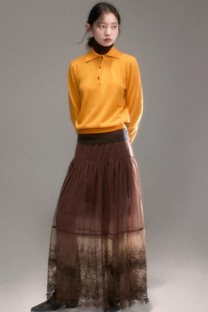 Niche Wool Polo Sweater