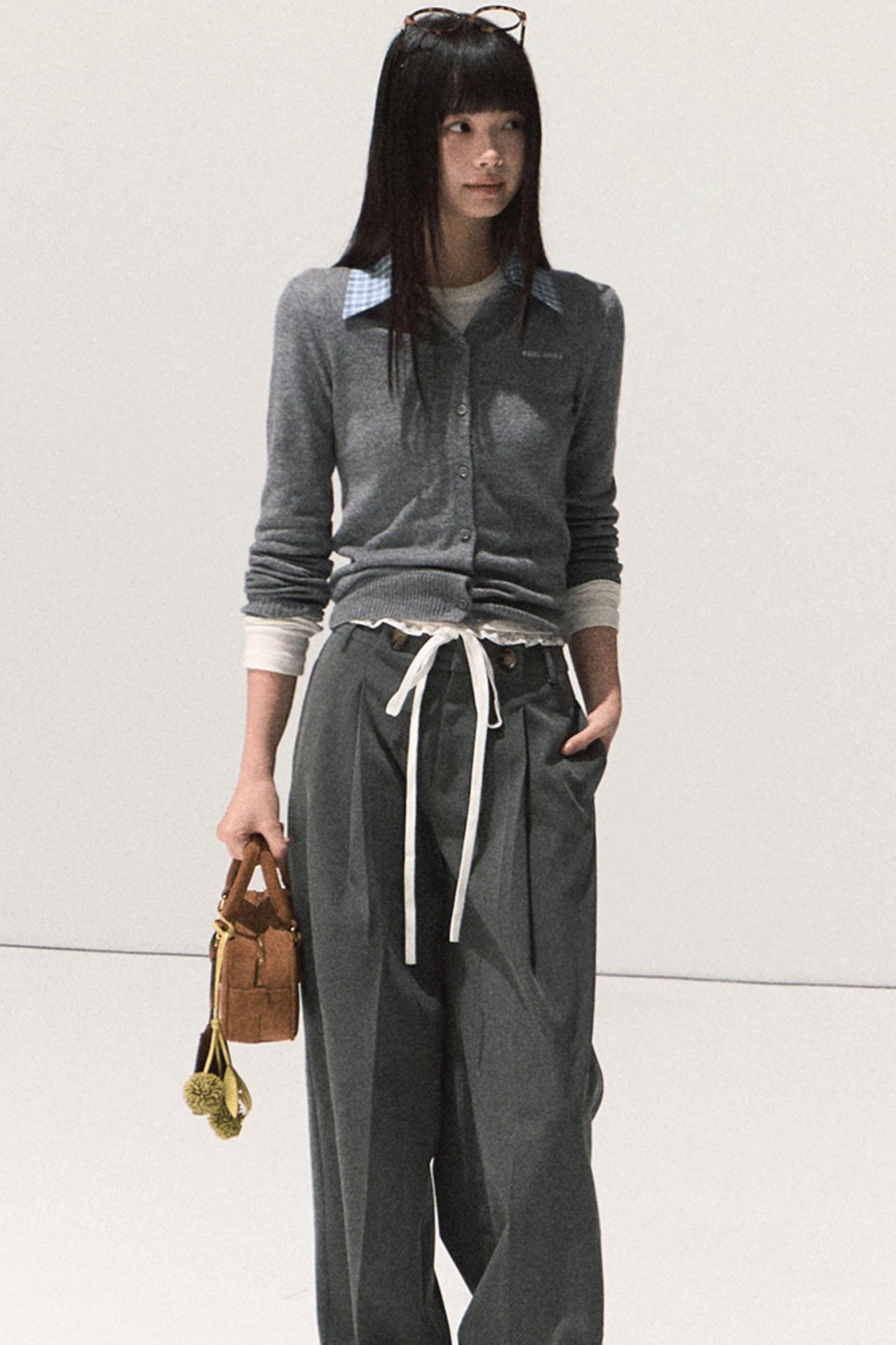 Good Weather Lace Slim Waist Long Sleeve T-Shirt