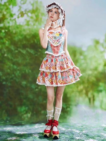 Colorful Cartoon Cake Skirt