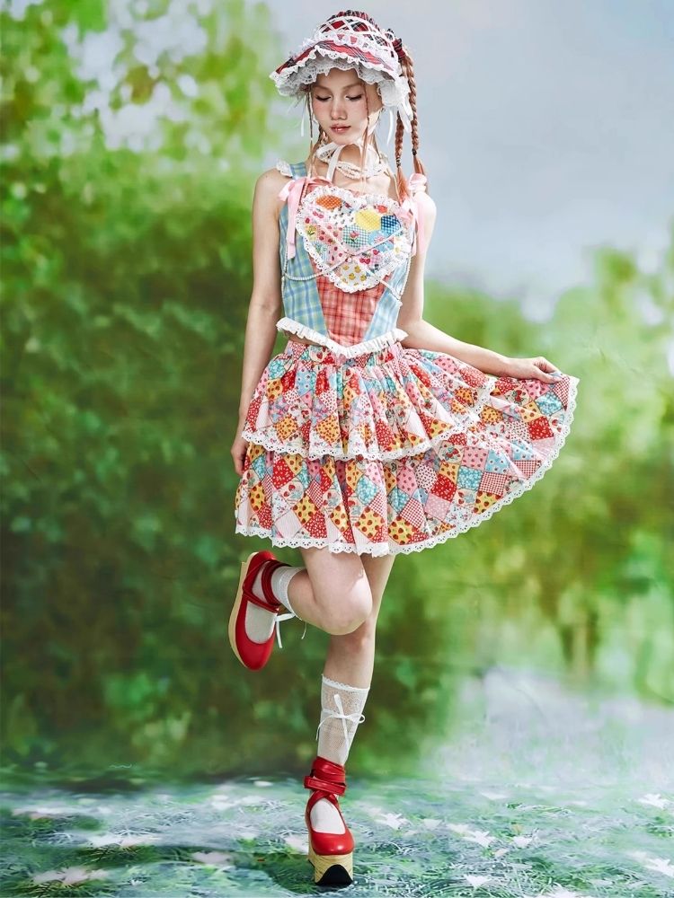 Colorful Cartoon Cake Skirt