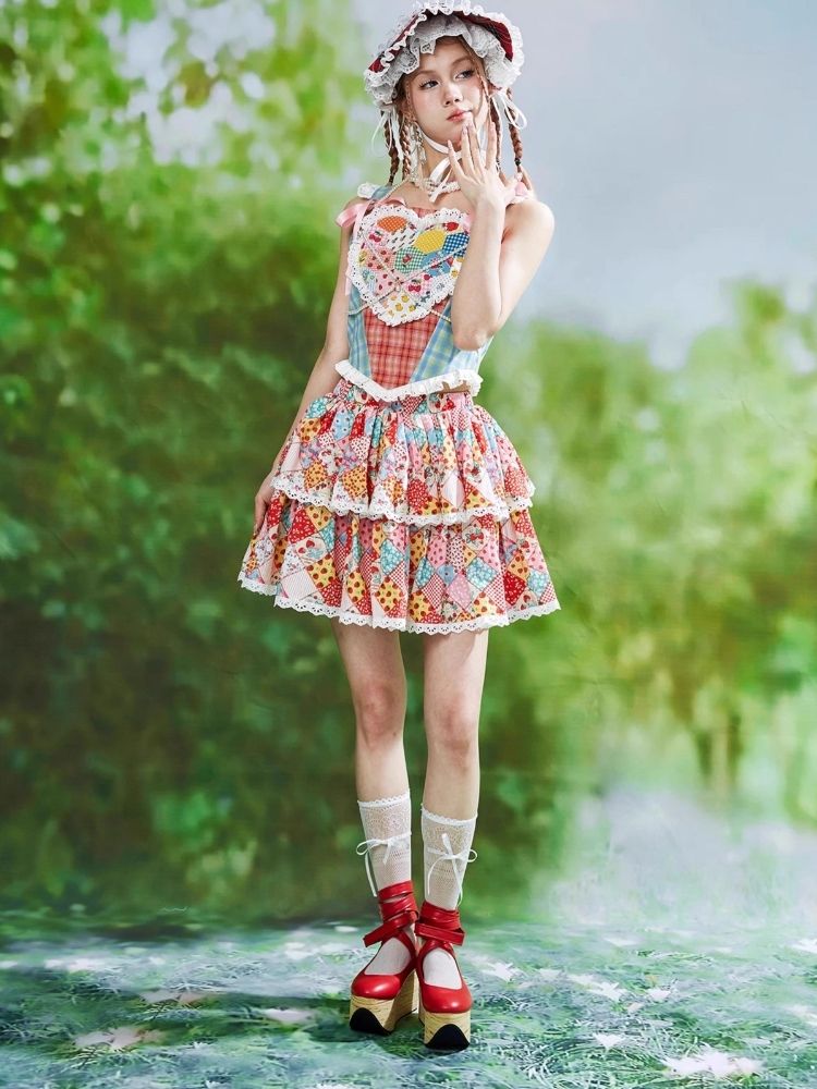 Colorful Cartoon Cake Skirt