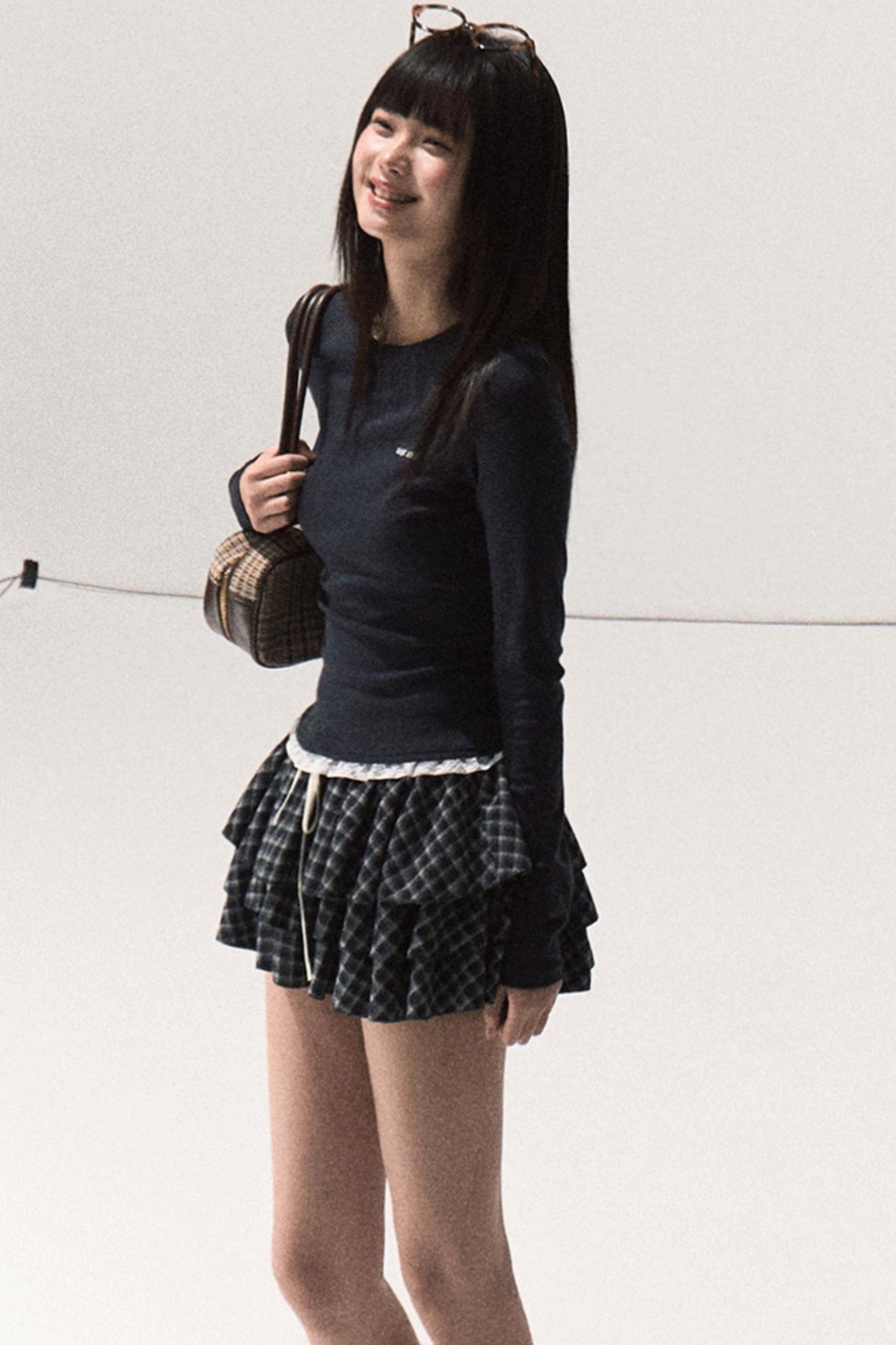 Good Weather Lace Slim Waist Long Sleeve T-Shirt