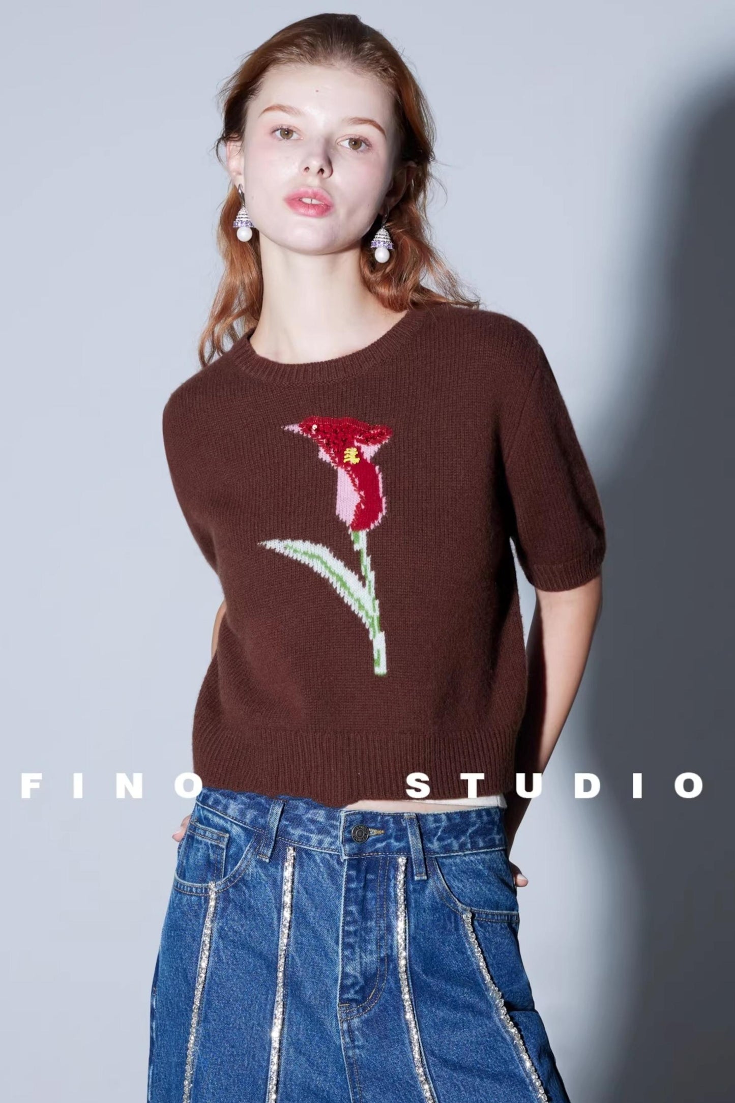 Merino Wool Art Jacquard Sweater