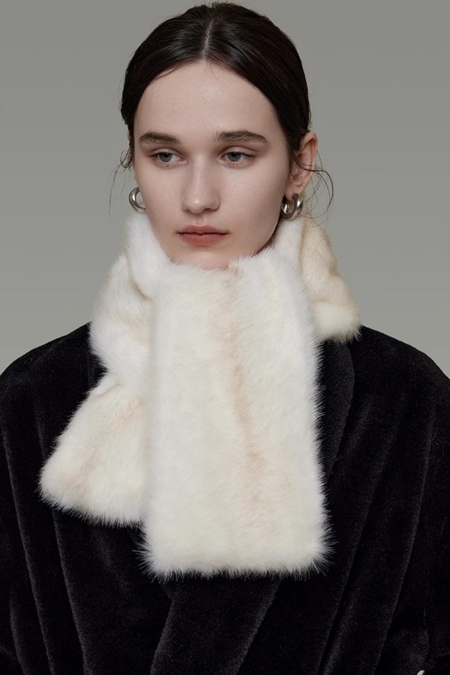 Retro Fur Neck Warmer Scarf